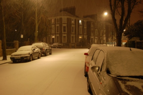 Snowy night Walk